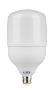 General высокомощн. E27 40W(3200lm) 6500K 6K матов. 270° 212x118мм (замена ДРВ) 660002