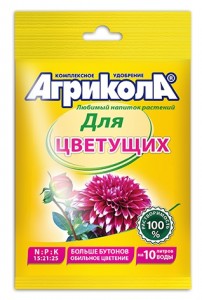 АГРИКОЛА удобрение 25гр. (д/цветущих растений) на 10л, пакет 04-061