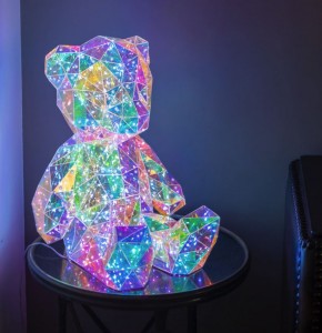 Uniel Фигура новогод. св/д «Мишка» 40x32x30см USB провод, 80LED RGB радужный ULD-R504 USB/RGB BEAR