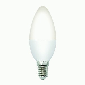 Volpe C37 свеча E14 7W(750lm) 3000K 3K матовая 100x37 LED-C37-7W/3000K/E14/FR/SLS