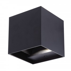 Uniel св-к св/д уличный накладной 220V 2x3W(580lm) 3K-4K-6K черный ULU-S55B-2x3W IP65 BLACK