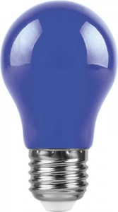 Feron шар A50 E27 3W(220°) синяя матовая 91x50, LB-375 25923
