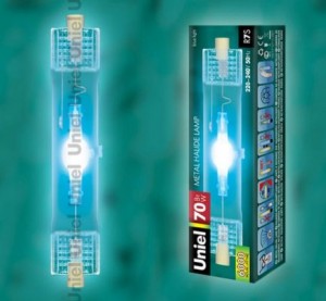 Uniel лампа металлогалогенная R7s  70W зеленый MH-DE-70/Green/R7s РАСПРОДАЖА