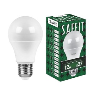 Saffit ЛОН А60 E27 12W(1100Lm) 4000K 4K матовая 112x60  SBA6012 55008