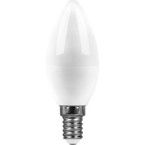 Saffit свеча C37 E14 11W(905lm) 2700K 2K матовая, пластик 100x37 SBC3711 55131