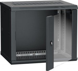 ITK Шкаф LINEA W 9U 600x450 мм дверь стекло, RAL9005