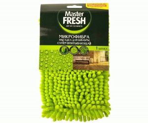 Насадка для швабры МОП плоская,микрофибра,13*43см,лапша,карманы,С0006900 Master FRESH