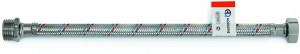 AQUALINE Подводка гибкая для воды с нак.гайкой-ЛАТУНЬ, в стальной оплетке 1/2"-350 см, (вн-нар),1439