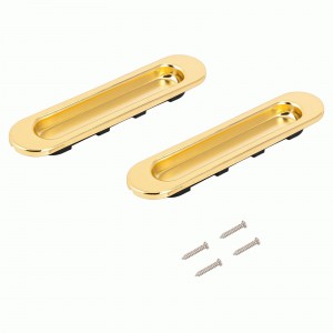 Ручки с замком для раздвижных дверей TIXX латунь блестящая SDH-BK 501 GP (50)