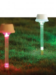 КОСМОС св-к на солн.батарее"Столбик"LED SMDбел. цвета(аккR3 100MAh)h=43см SOL108 крат.2 цена за  шт