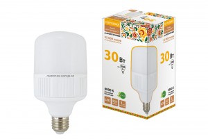 TDM Лампа св/д высокомощ. 30W T-30 Вт-230 В-4000 К–E27 100x178 НАРОДНАЯ SQ0340-1577