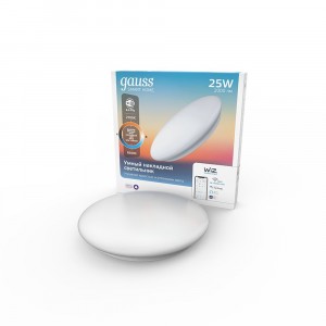 Gauss св-к св/д декоративный упр. димм. 25W(2000lm) 2K-4K-6K 400x70 Wi-Fi Smart Home 2050112