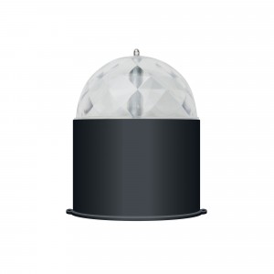 Светильник-проектор вращ. Volpe Disco ULI-Q302 d=8см/h=10см, RGB 3W/220V черн.