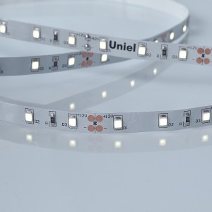Uniel лента св/д 12V 4.8W/m 60LED/m 8мм IP20 PROFI дневной свет 6500K (интерьерная) 4м, 9109