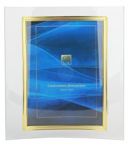 Фоторамка (Ф/р) GT стекло 15х20 106/-G вертикальная, золото 5588