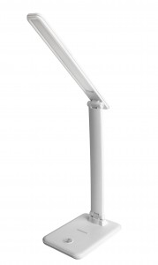 Ultraflash UF-730 С01 св-к св/д настольный 11W(500lm) 3000-6500K сенсор, 3 ур.ярк, "под кожу", белый