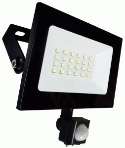 LEEK прожектор св/д LED FL IR 10W(800lm) 6500K 6K 137x110х60 датч.движ. черн. IP65 LE040304-0001