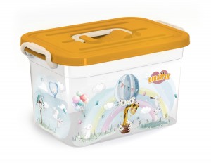 Коробка (контейнер) для хранения на защелках 10л (35,5*23,5*19см) Giraffix 438297300 Полимербыт