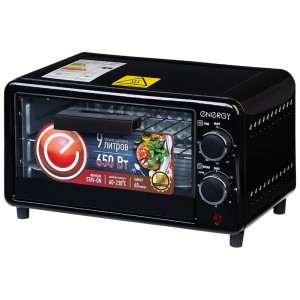 Духовка (электропечь) ENERGY GT-09A-B 650Вт, 9л, 60-230С 105502 Energy